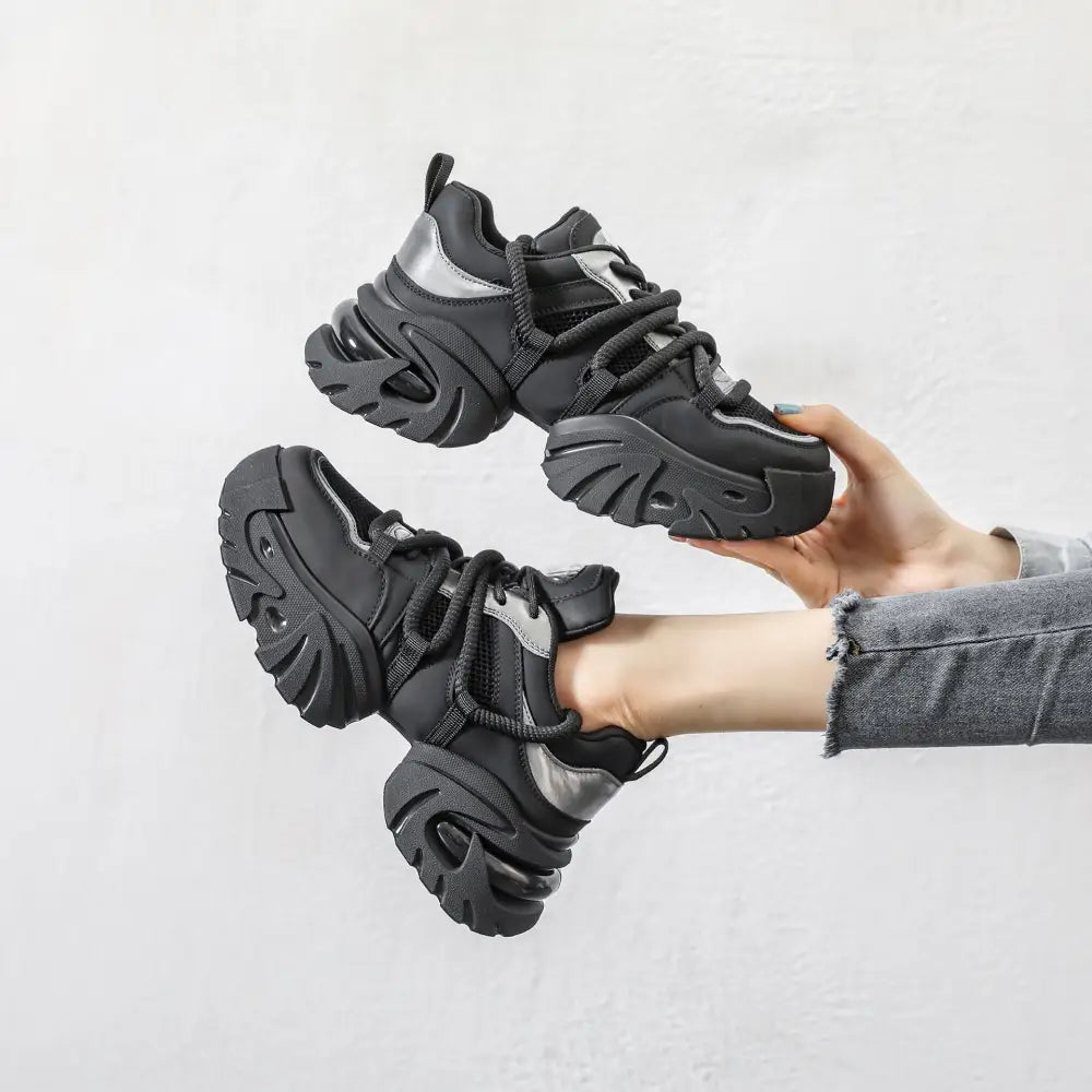 Casual Sneaker Platform Hidden Heel White Shoes Beyond Trends Hub