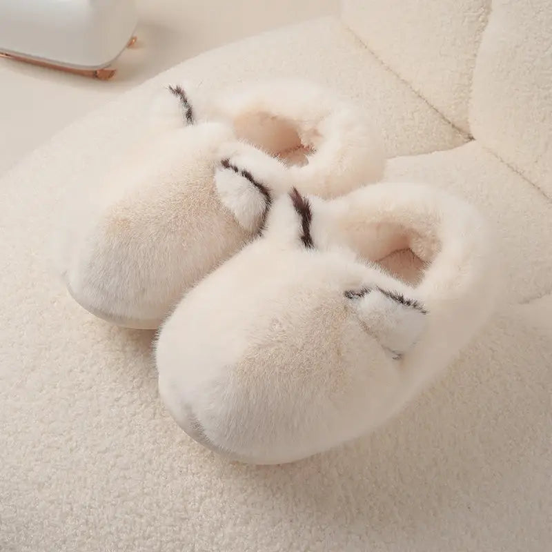 Cat Like Cotton Slippers For Women Autumn And Winter Home And Household Use Beyond Trends Hub