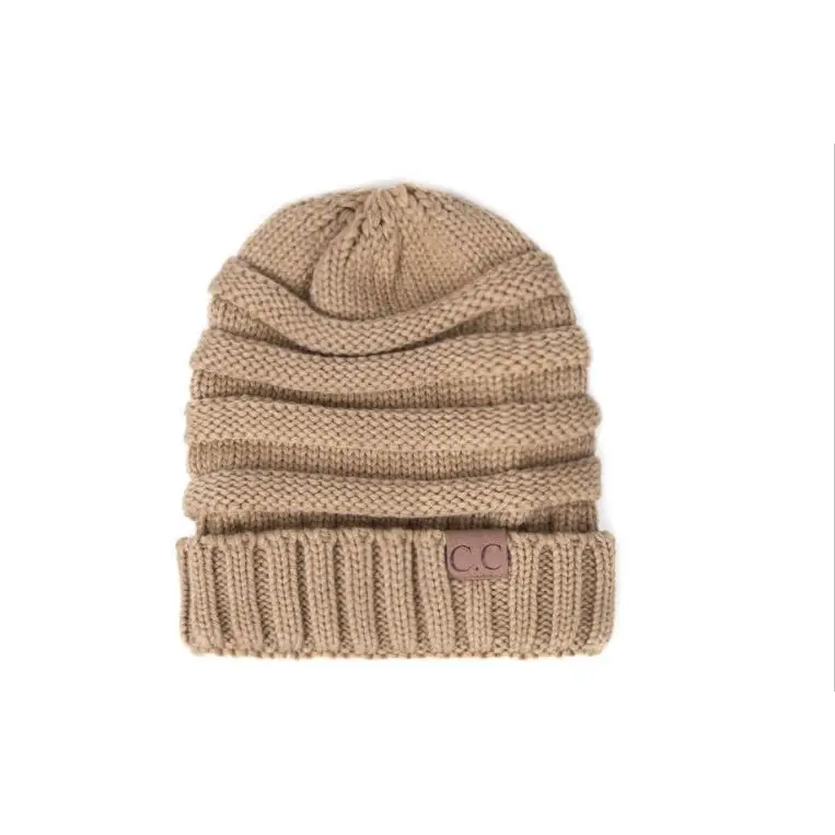 CC Beanies Winter Hats - Khaki