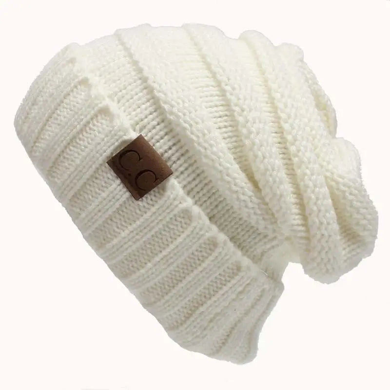 CC Beanies Winter Hats - White
