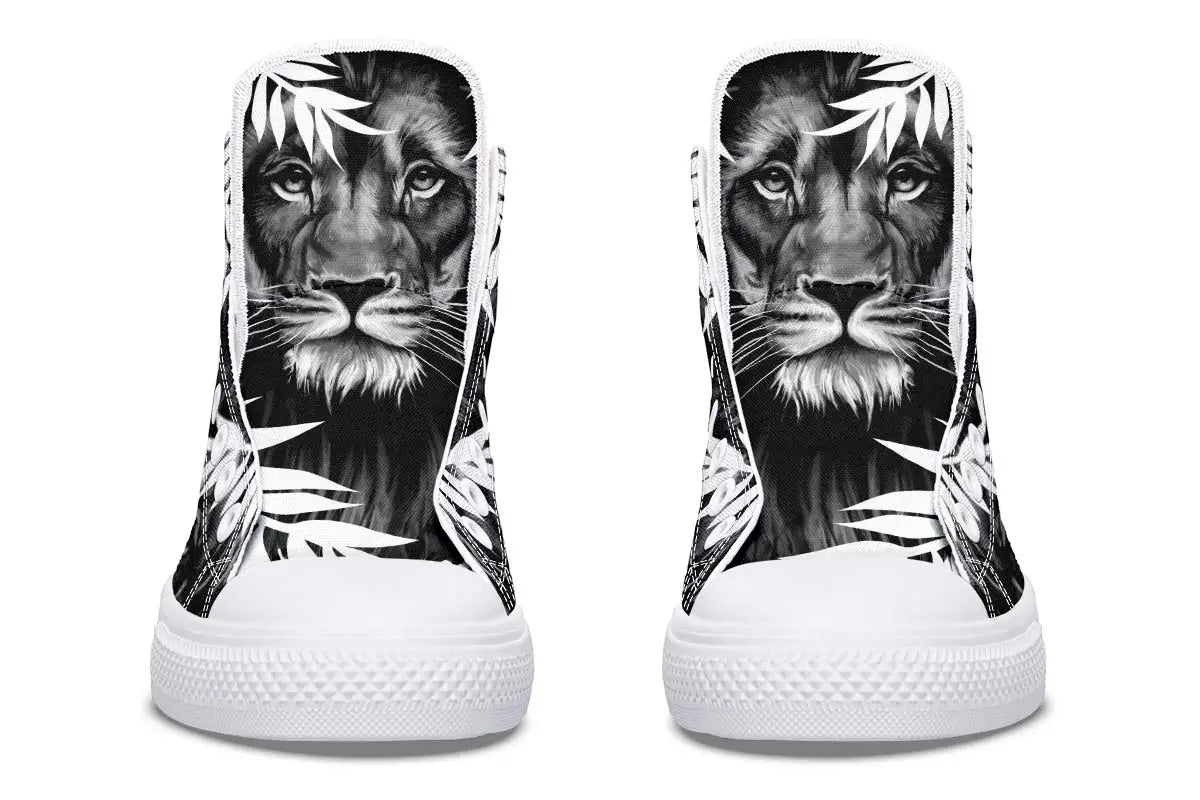 Printed Couple High-top Canvas Shoes