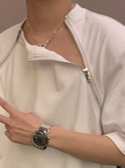 Men’s Casual All-match Round Neck T-shirt Top