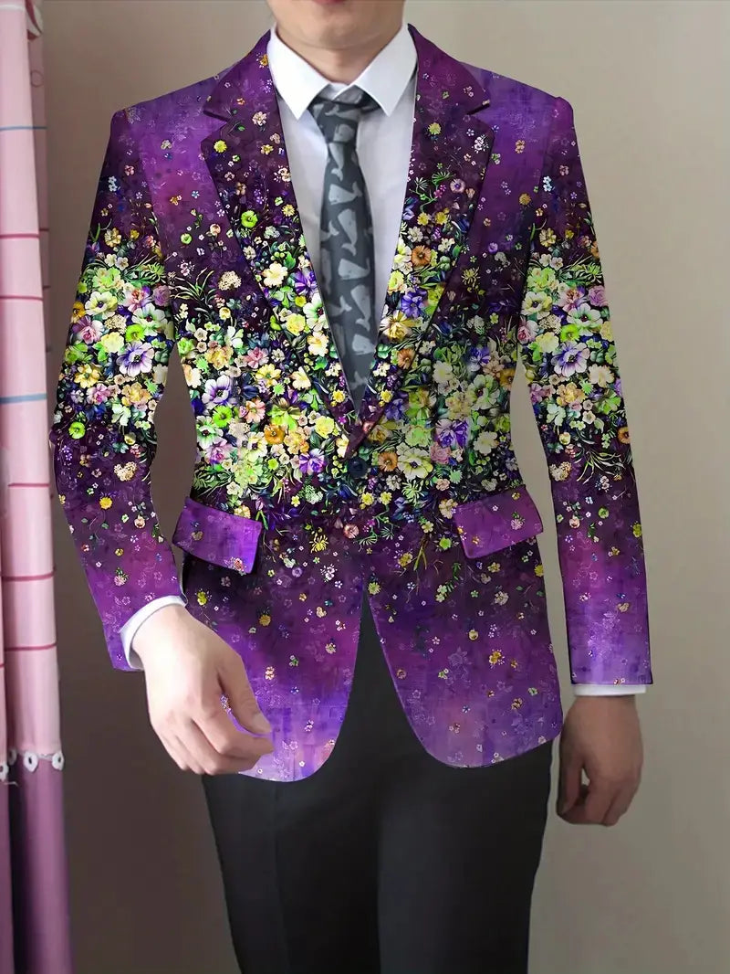 Christmas Series Cartoon Anime Men’s Long-sleeved Coat