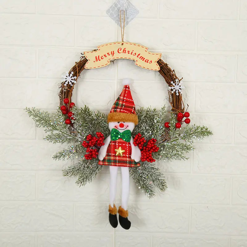 Christmas Decorations WreathWindow Arrangement Door Hanging