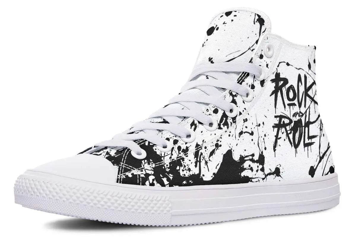 Printed Couple High-top Canvas Shoes