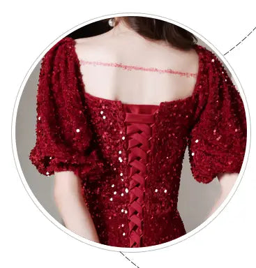 Toast Bridal Red Dresses Women Fishtail