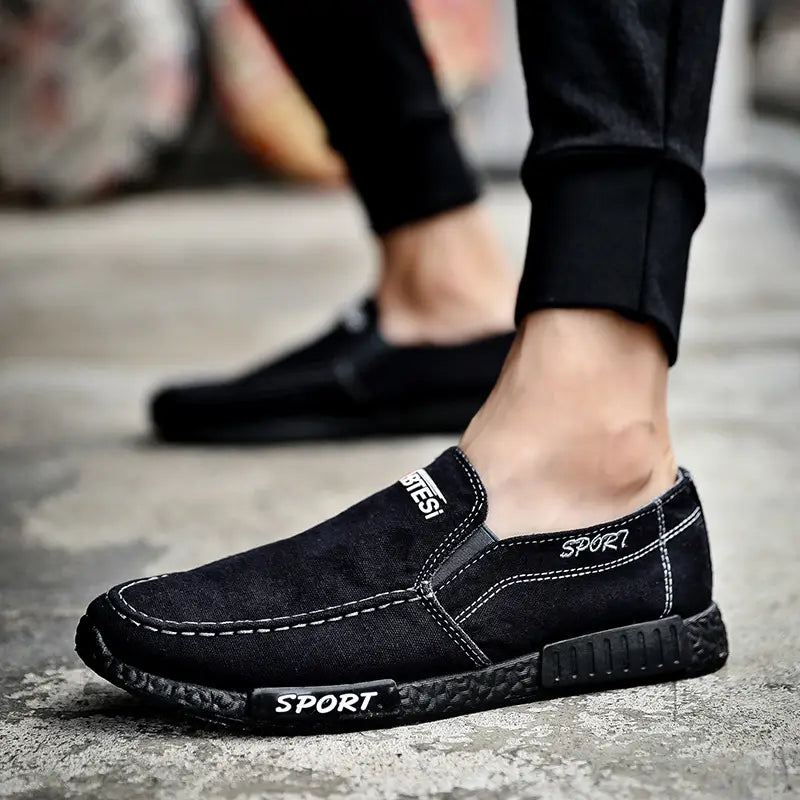 Cloth Shoes Men’s Casual Shoes Canvas Washed Denim Men’s Shoes