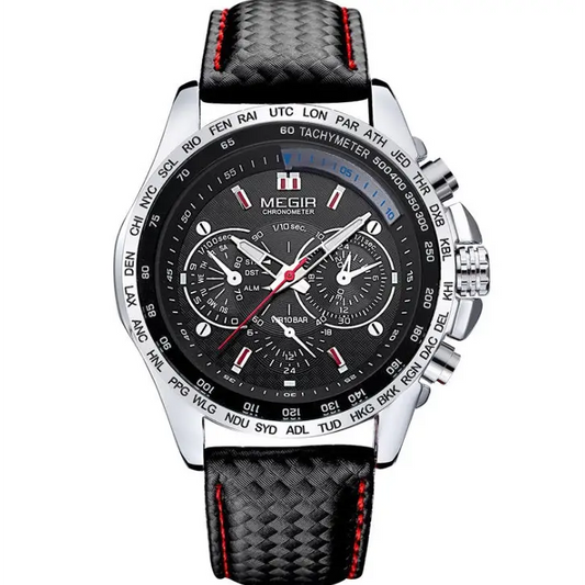 Cheap Wholesale Original   1010 Leather Strap 3ATM Waterproof Quartz Luxury Business Mens Watches - Beyond Trends Hub 