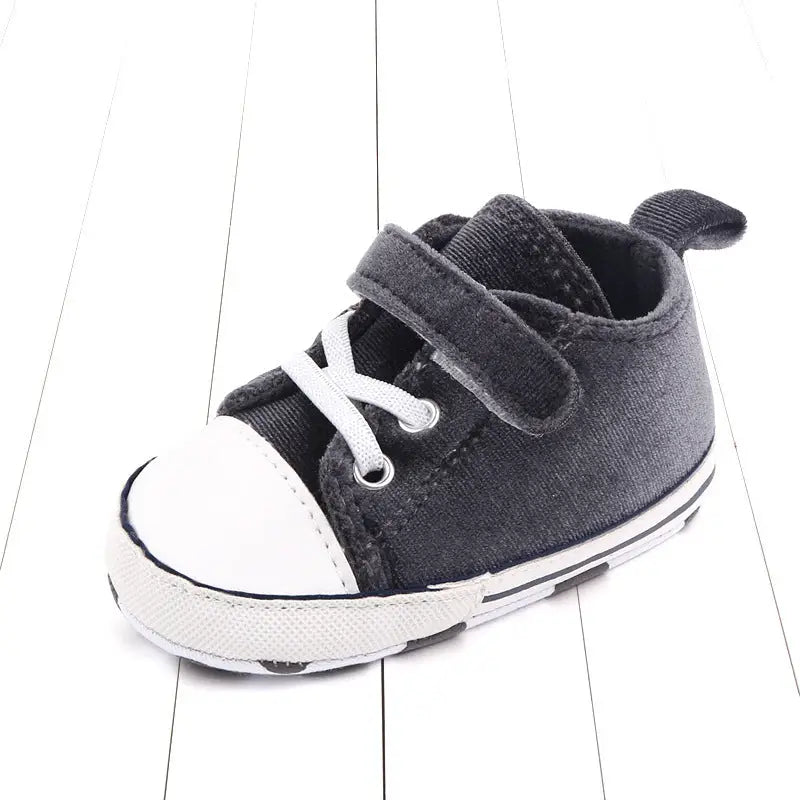 Children’s Canvas Casual Toddler Shoes - Dark Gray / 11cm