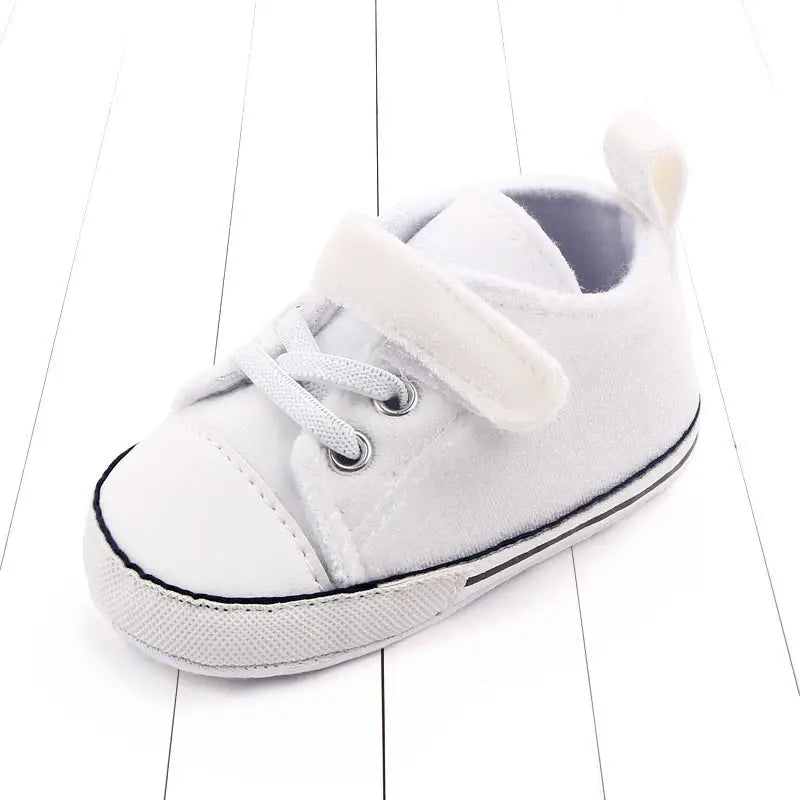 Children’s Canvas Casual Toddler Shoes - White / 11cm