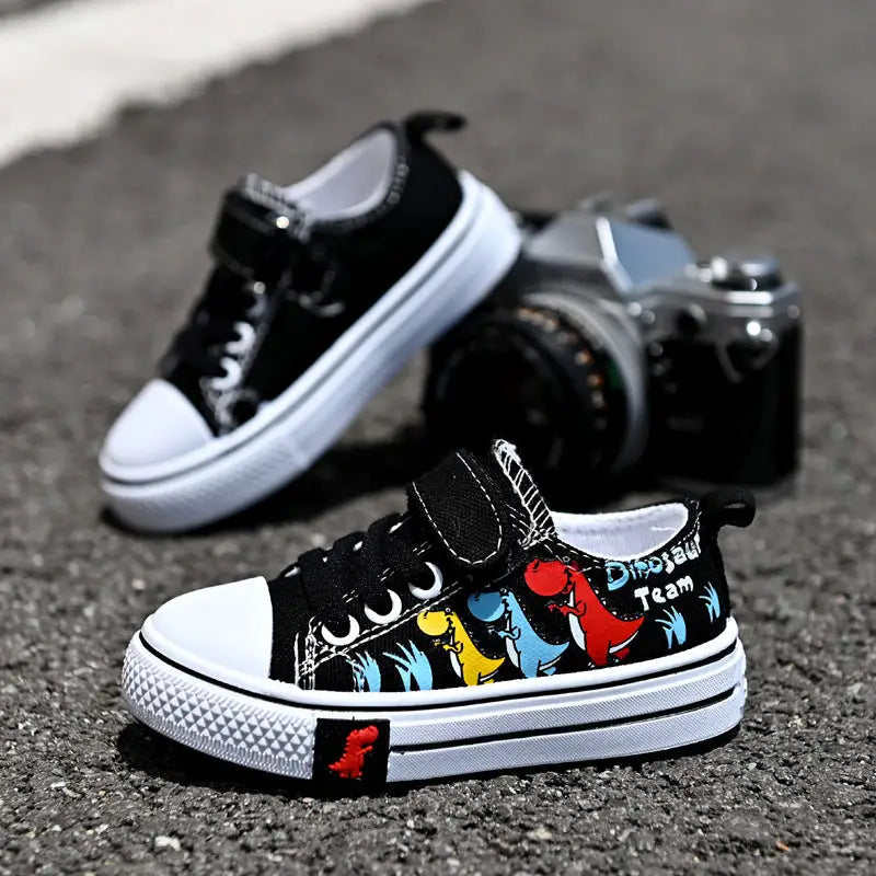 Children’s Canvas Shoes Toddler Shoes Girls’ Casual Single Shoes Cover Feet