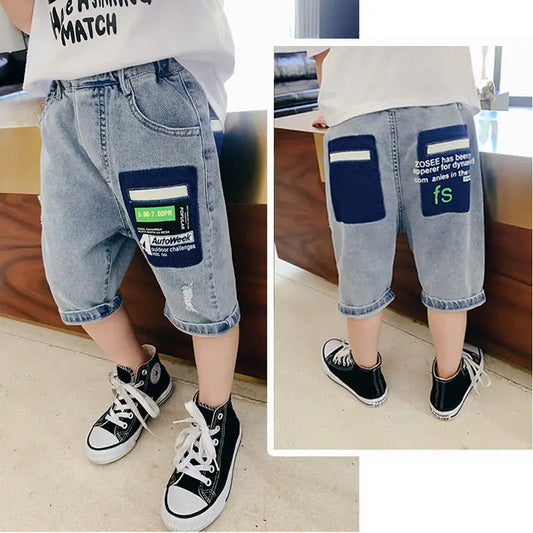 Children’s Clothes Children’s Pants Boy Jeans Summer Casual Fashion Shorts - 63620style / 110cm