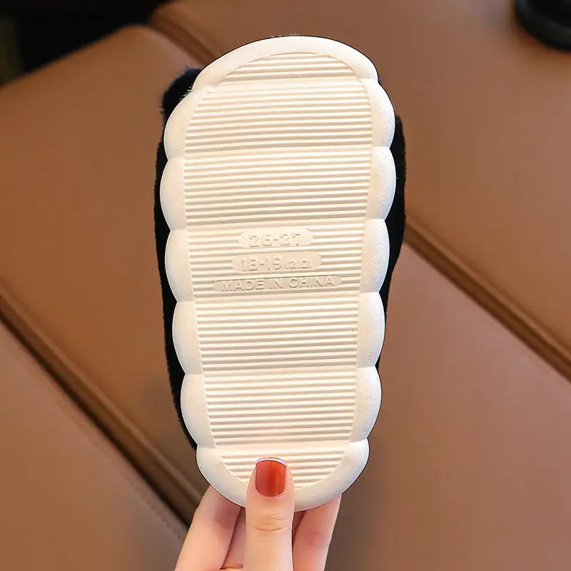 Children's Cotton Slippers Boys' Home Wear Plush - Beyond Trends Hub 