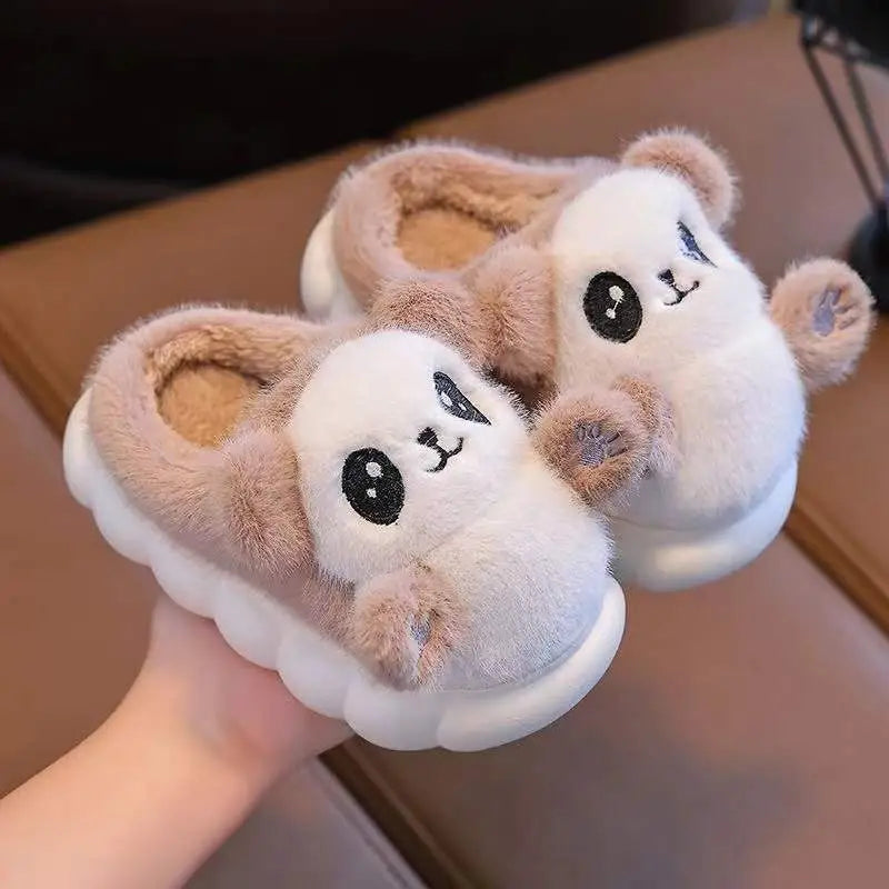 Children's Cotton Slippers Boys' Home Wear Plush - Beyond Trends Hub 
