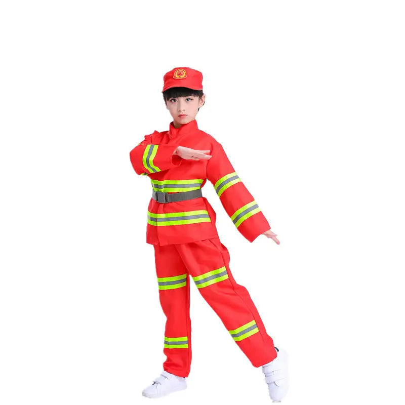 Children's Firefighting Uniforms Drill Clothes Activity Clothing - Beyond Trends Hub 