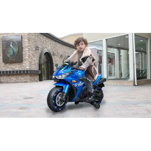 Children’s Motorcycle 12V - Blue - 5