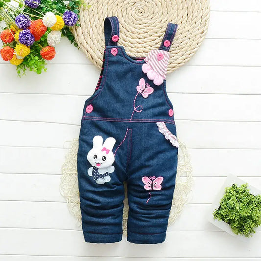 Children’s overalls - White rabbit leg / 100cm