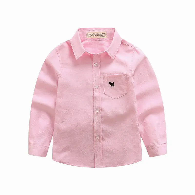Children’s Shirts Boys’ Long-sleeved Shirts