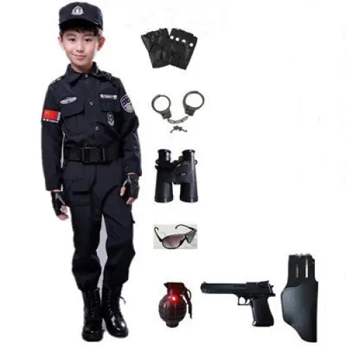 Children's SWAT uniforms summer police equipment - Beyond Trends Hub 