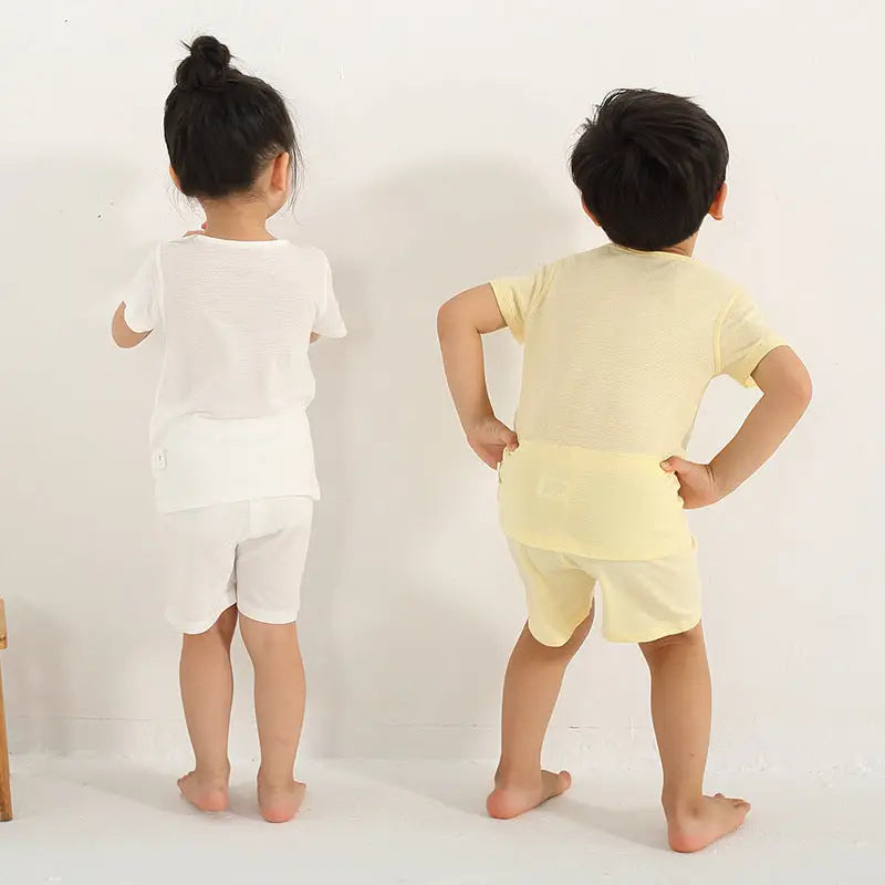 Children's Underwear Short Sleeve Breathable Bamboo Fiber Suit Beyond Trends Hub