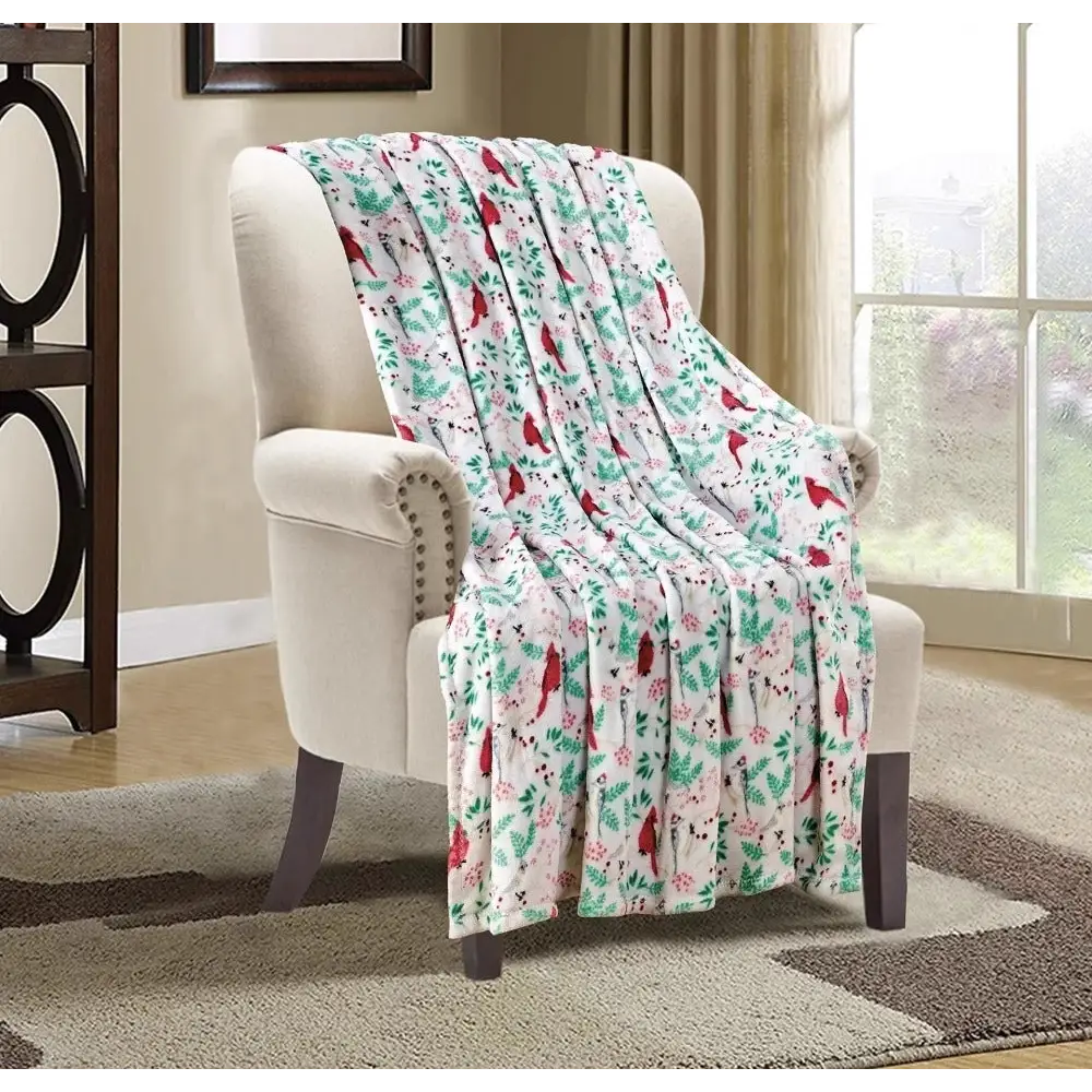 Christmas Elk Snowman Santa Claus Print Blanket Winter Double-sided Flannel Blanket For Sofa Sleeping Shawl Beyond Trends Hub