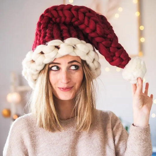 Christmas Plush Hat With Pompom Cute Winter Hat For Women Men Child Beyond Trends Hub