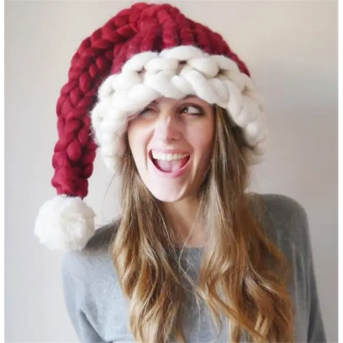 Christmas Plush Hat With Pompom Cute Winter Hat For Women Men Child Beyond Trends Hub