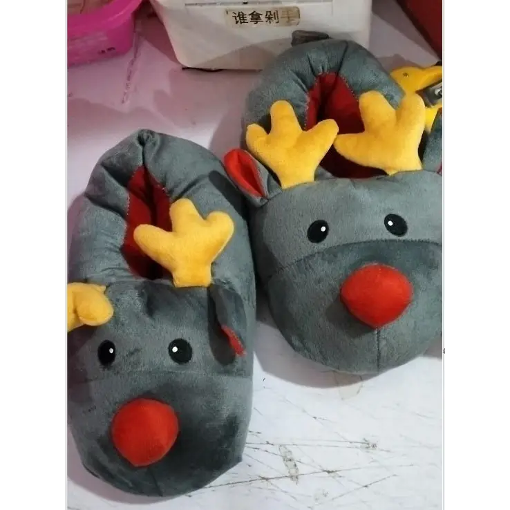 Christmas Shoes Cute Elk Home Slippers Beyond Trends Hub