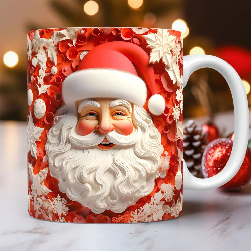 Christmas Theme Ceramic Mug 3D Santa Claus Coffee Cup Kitchen Gadgets Beyond Trends Hub