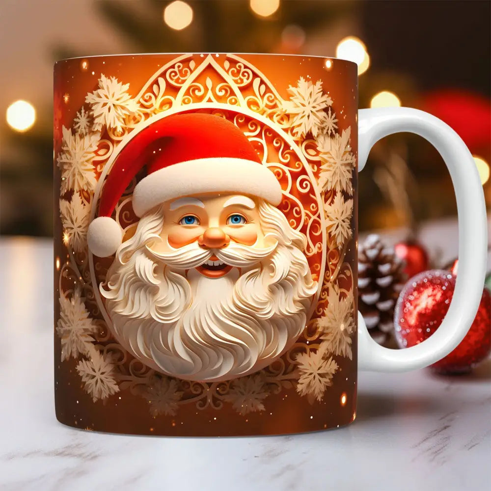 Christmas Theme Ceramic Mug 3D Santa Claus Coffee Cup Kitchen Gadgets Beyond Trends Hub