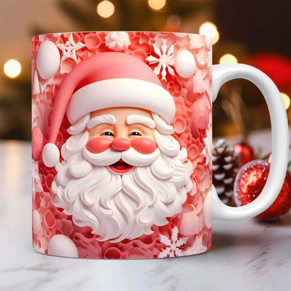 Christmas Theme Ceramic Mug 3D Santa Claus Coffee Cup Kitchen Gadgets Beyond Trends Hub