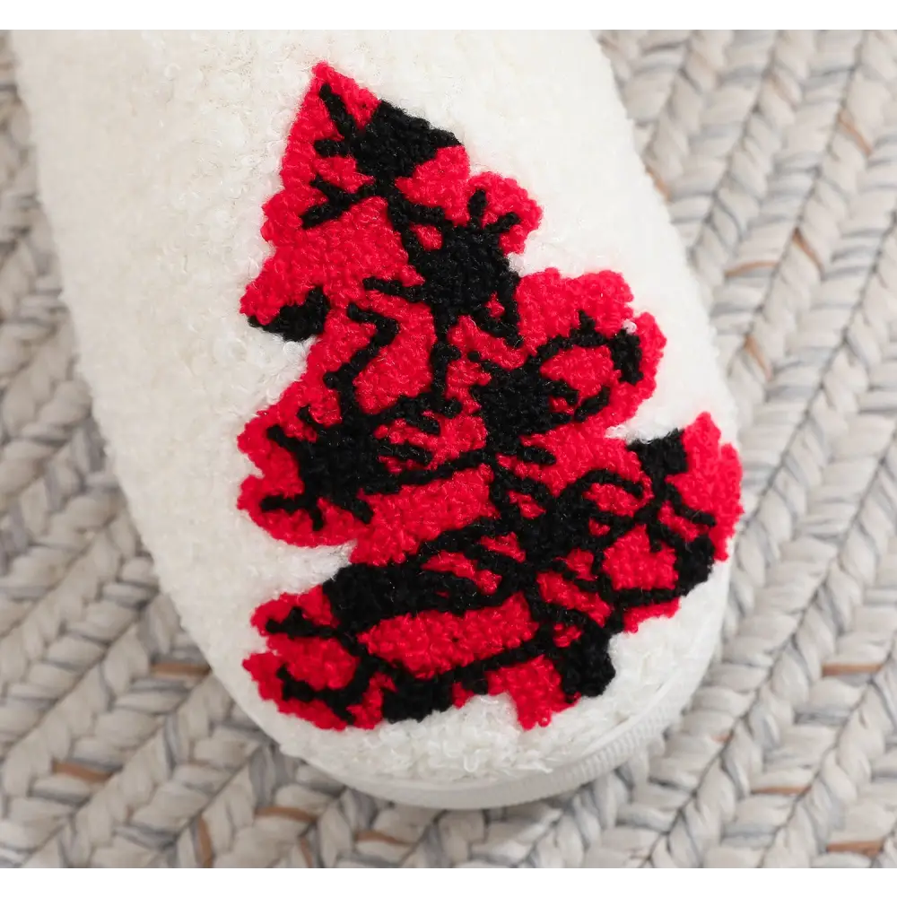 Christmas Tree Home Slippers Fashion Non-slip Floor Bedroom Slipper For Women Fuzzy House Shoes Winter Beyond Trends Hub