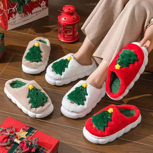 Christmas Tree Women's Home Slippers Beyond Trends Hub