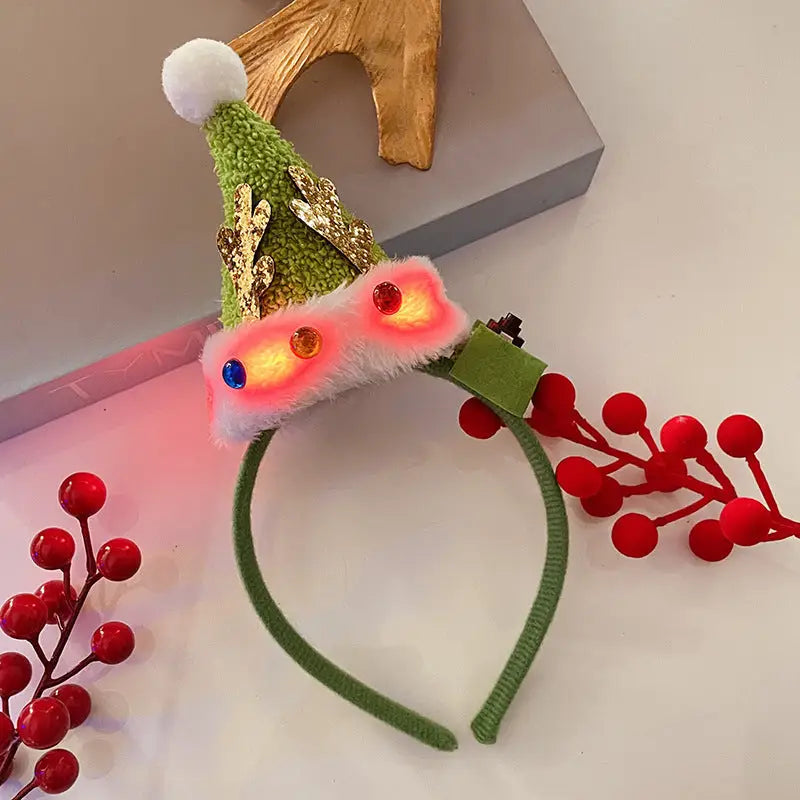 Christmas With Light Headband Snowflake Women's Beyond Trends Hub