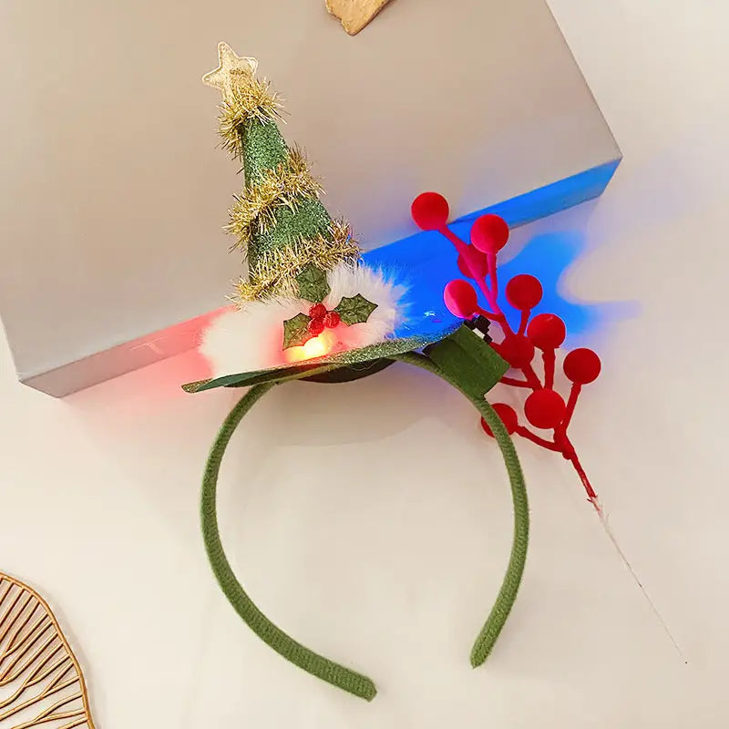 Christmas With Light Headband Snowflake Women's Beyond Trends Hub