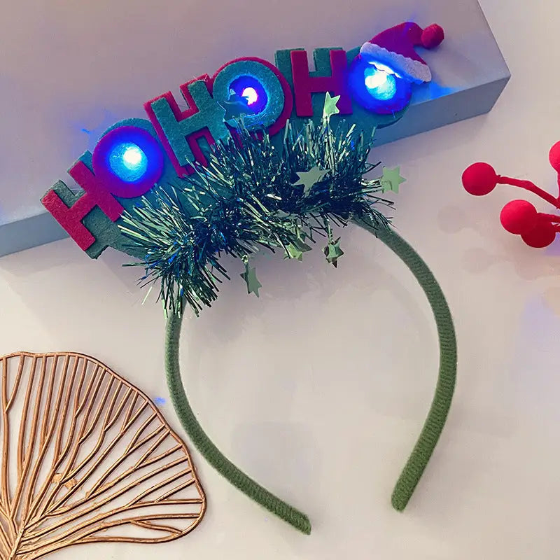 Christmas With Light Headband Snowflake Women's Beyond Trends Hub