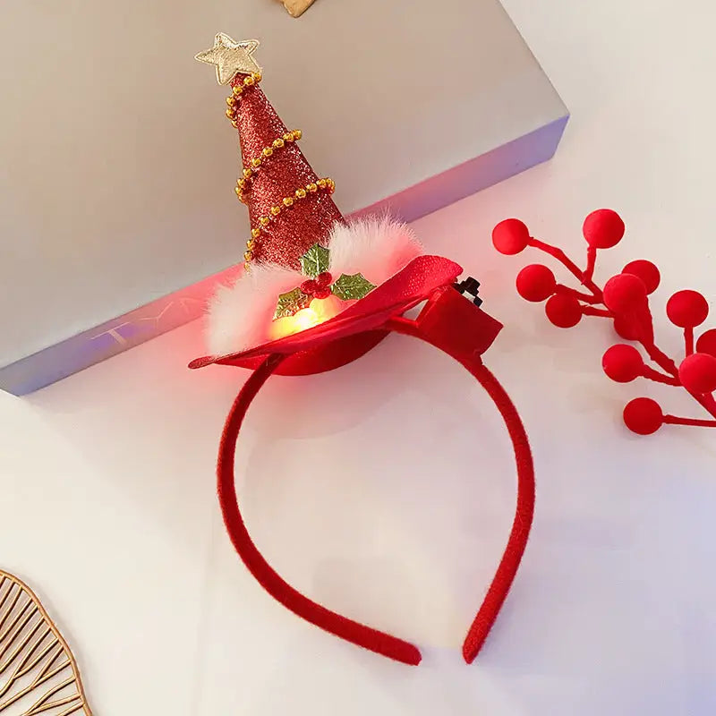Christmas With Light Headband Snowflake Women's Beyond Trends Hub