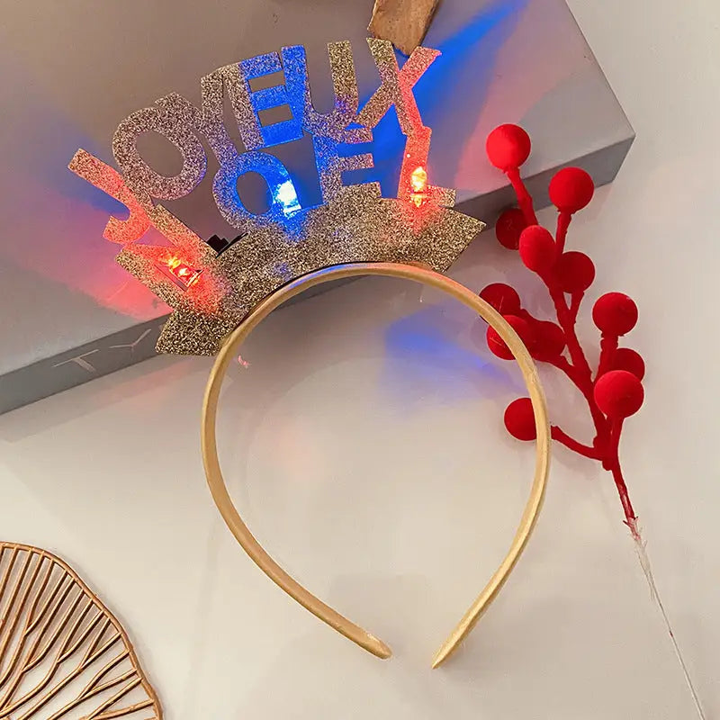 Christmas With Light Headband Snowflake Women's Beyond Trends Hub