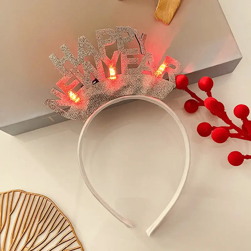 Christmas With Light Headband Snowflake Women's Beyond Trends Hub