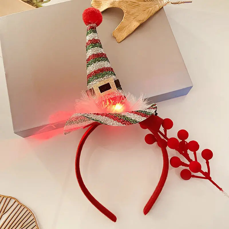 Christmas With Light Headband Snowflake Women's Beyond Trends Hub