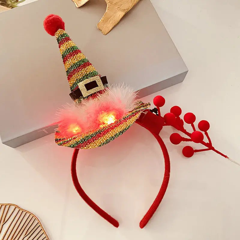 Christmas With Light Headband Snowflake Women's Beyond Trends Hub