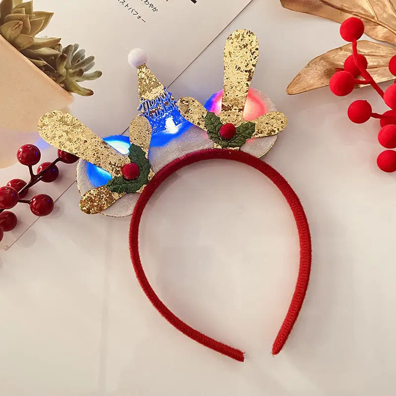 Christmas With Light Headband Snowflake Women's Beyond Trends Hub