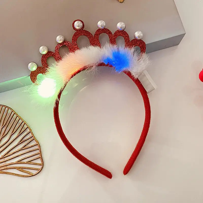 Christmas With Light Headband Snowflake Women's Beyond Trends Hub