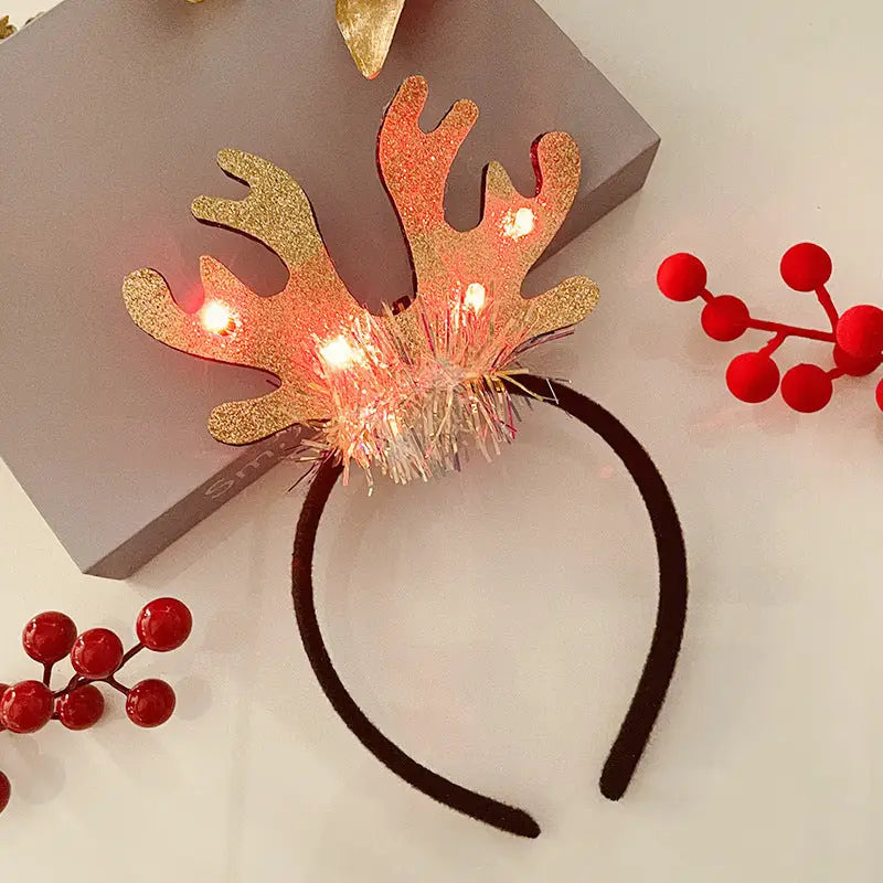 Christmas With Light Headband Snowflake Women's Beyond Trends Hub