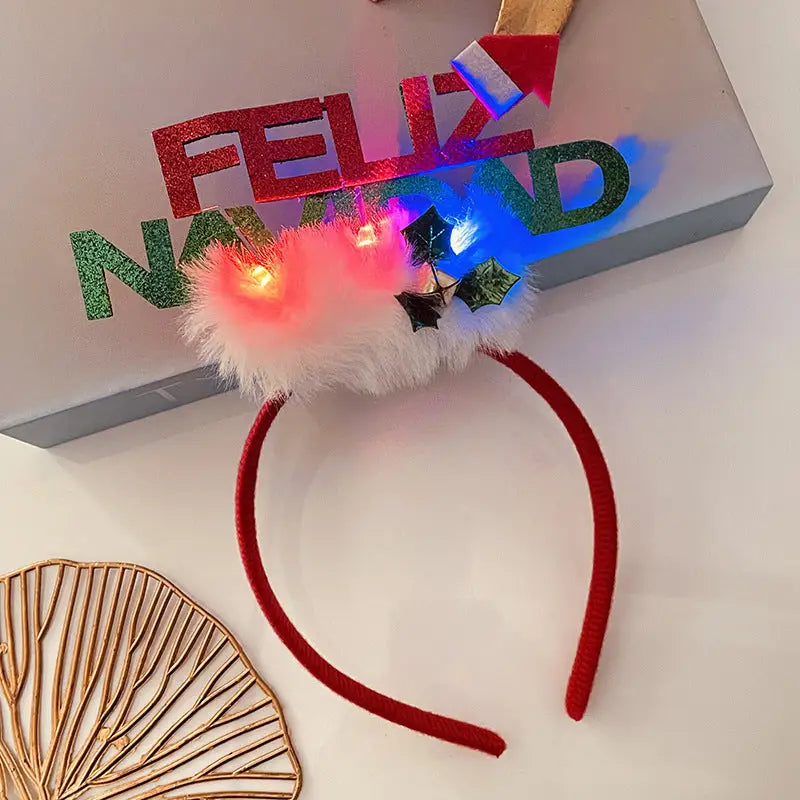 Christmas With Light Headband Snowflake Women's Beyond Trends Hub