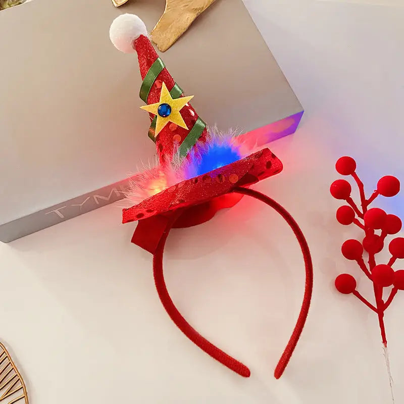 Christmas With Light Headband Snowflake Women's Beyond Trends Hub
