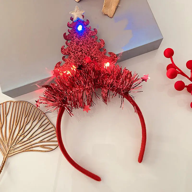 Christmas With Light Headband Snowflake Women's Beyond Trends Hub