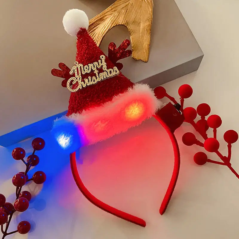 Christmas With Light Headband Snowflake Women's Beyond Trends Hub