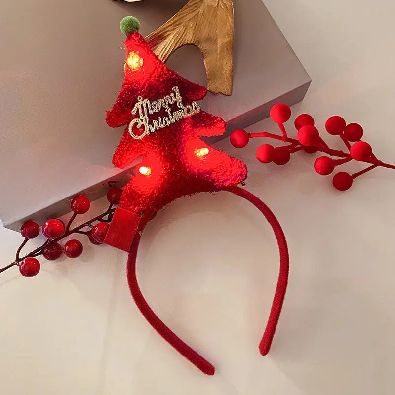 Christmas With Light Headband Snowflake Women's Beyond Trends Hub
