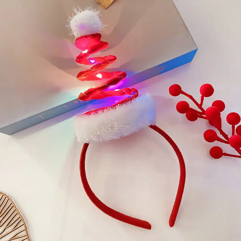 Christmas With Light Headband Snowflake Women's Beyond Trends Hub